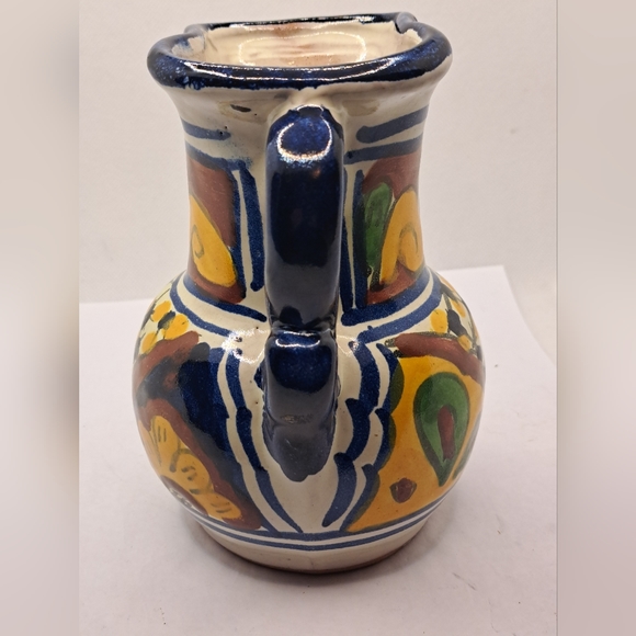 Talavera Mexican Jug, Made in Mexico Pitcher Studio Pottery. - Picture 5 of 7